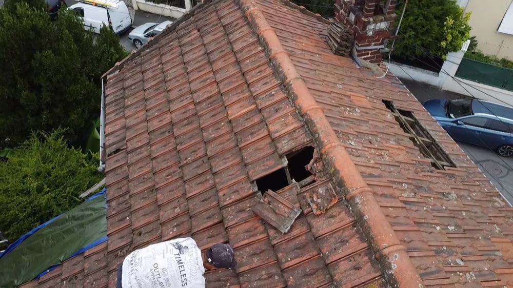 Toiture à réparer, recherche de fuite